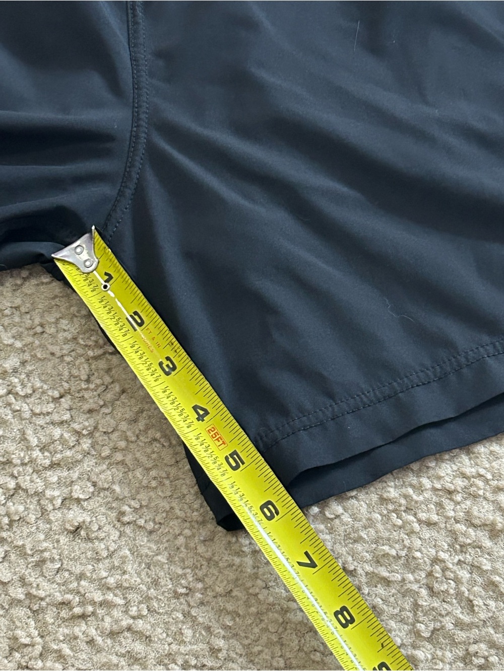 Vuori Rush Mens XXL Athletic Lined Shorts Black 5.5" Inseam V358 Performance - Picture 7 of 9